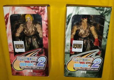 RYU KEN CAPCOM VS SNK STREET FIGHTER 7''LIMITED GOLD EXCL BPM 2005FAIR FIGUR MIB