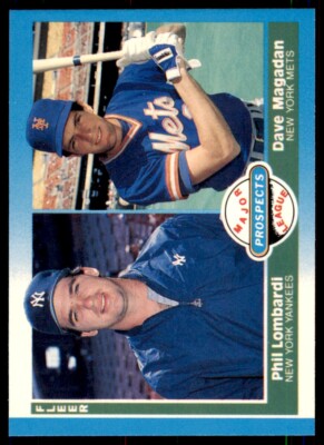 1987 Fleer Glossy Phil Lombardi/Dave Magadan . #648