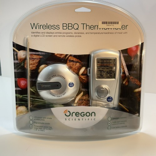 Oregon Scientific AW129 BBQ Thermometer Digital LCD Remote Wireless Probe W9