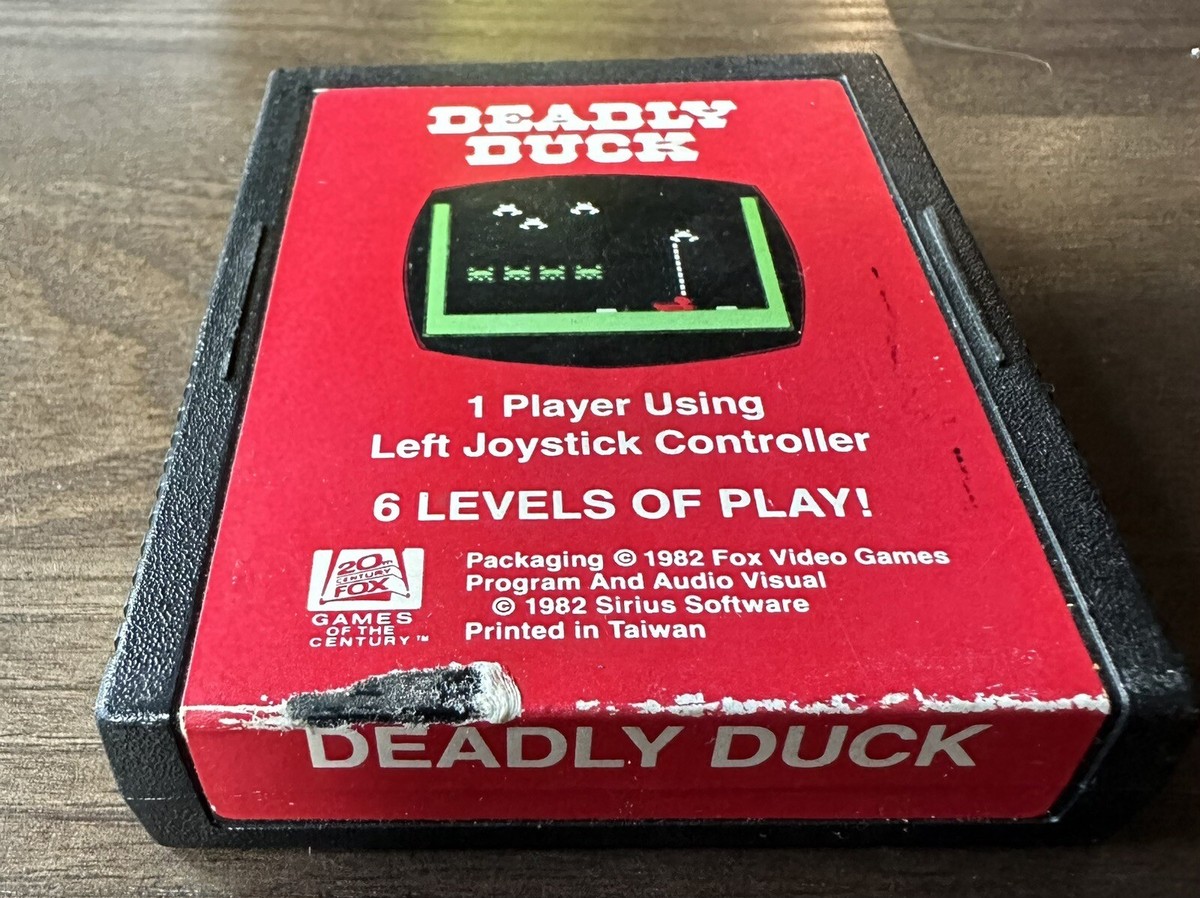 家庭用ゲームソフト DEADLY DUCK [ATARI2600] Deadly Duck , Atari 2600, 20th Century Fox 1982, CIB, Tested