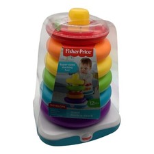 Fisher Price Giant Rock A Stack Colorful Ring Stacker Toy 12M 