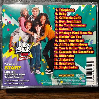 Kidz Bop 18 Todays Biggest Hits Sung by Kids for Kids 2010 Kidz