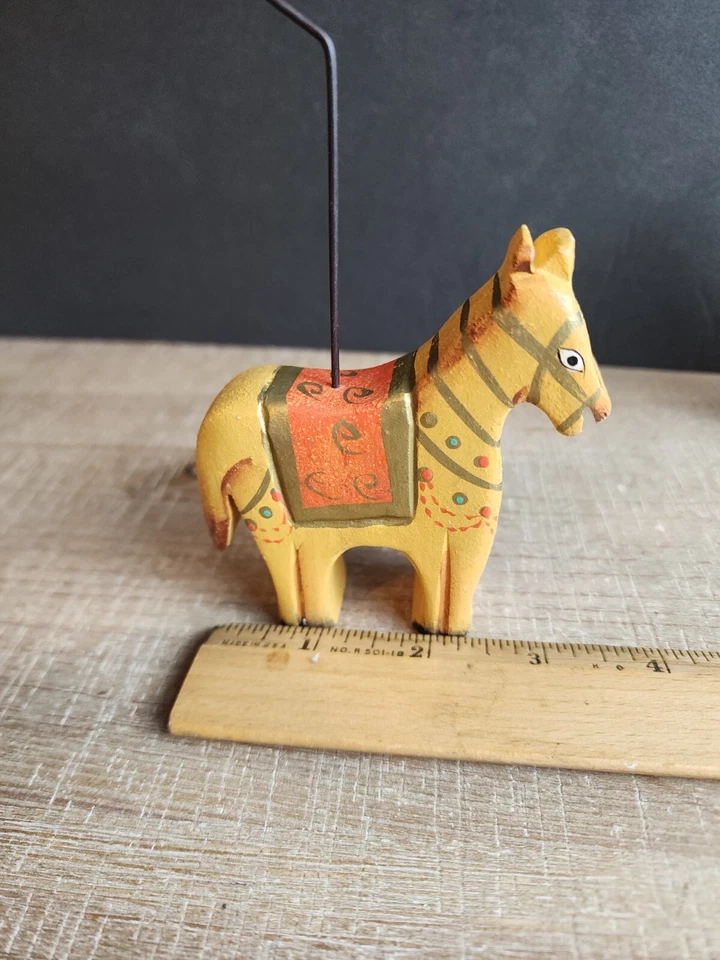 Animal Photo Picture Holders Wooden camel Horse Hand Carved and hand painted - Image 2 of 4