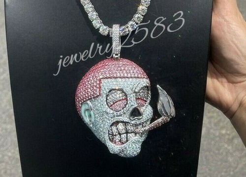 Cigarette Pendant 14k White Gold 