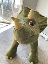 Vintage Playskool Kota Triceratops Interactive Animated Child Ride On Dinosaur.