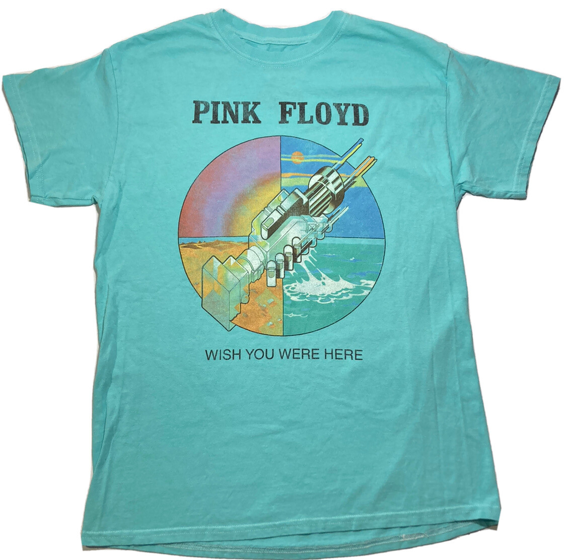 PINK FLOYD 'Wish You Were Here' Robot Handshake T-Shirt Size PINK FLOYD 'Wish You Were Here' Robot Handshake T-Shirt Size