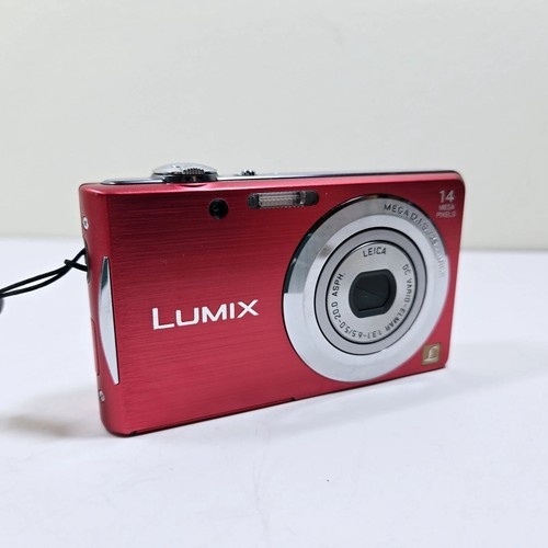 Panasonic LUMIX DMC-FH2/DMC-FS16 14.0MP CCD Digital Camera 100% Working-Red - Picture 8 of 12