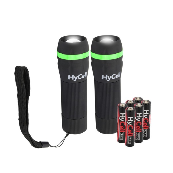 Hycell Mini Led Taschenlampe Zoombar & Fokussierbar Inkl. Aaa Batterien (2StüCk)-image