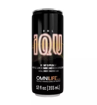 IQU OMNILIFE ( 6 pack ) Ginger/ Tangerine Flavoured Energy Focus Drink Can
