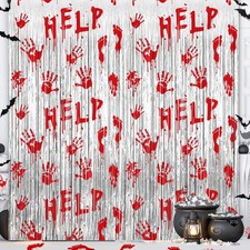 Halloween Party Decorations Scary Bloody 3.3 x 6.6 FT,
