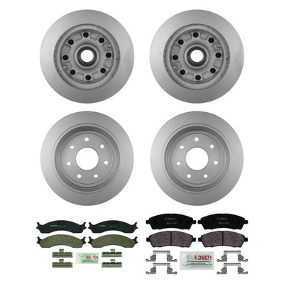 For Ford F-250 98 Bosch QuietCast Premium Front & Rear Brake Kit w Organic Pads