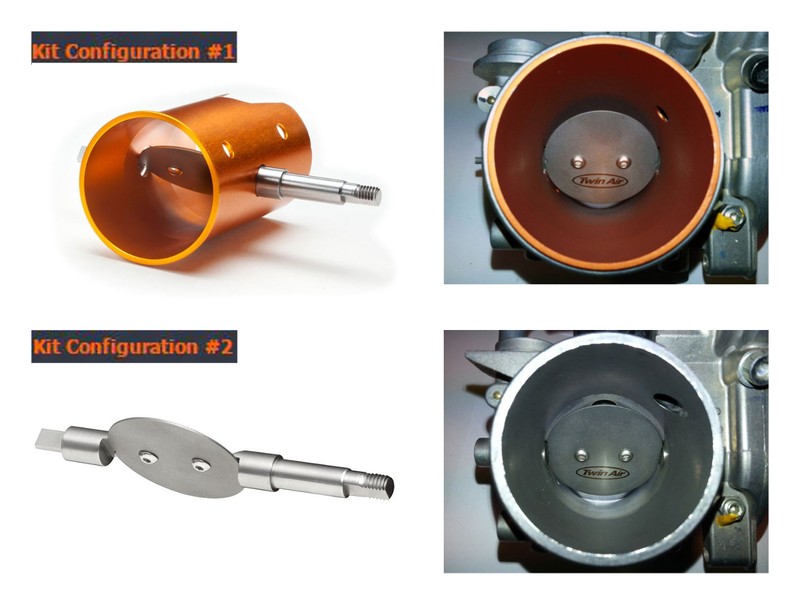 Kit corps de papillon injection TWIN AIR pour éliminer les trous d'accélération sur KX250F