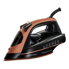 Russell Hobbs 2600W Steam Iron Copper Infused Soleplate 2m Cord Fast Heat New