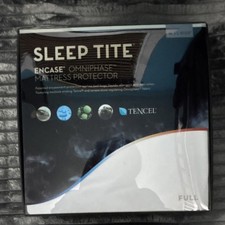 Sleep Tite Encase Omniphase Full Mattress Protector Tencel Waterproof Bed Bug