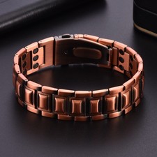 Red Copper Copper Magnetic Therapy Bracelet For Men Arthritis Pain Relief