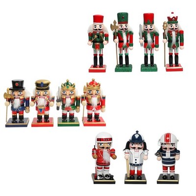 Weihnachten Nussknacker Figur Ornament Set Deko Mehrzweck leicht
