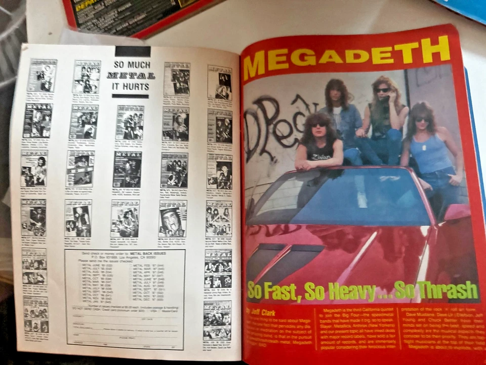 Thrash Metal Magazine (1988)Megadeth/Metallica/Anthrax Foto 3 de 3