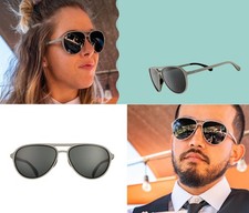 Goodr CLUBHOUSE CLOSEOUT Aviator Sunglasses MACH G glasses gray polarized Pouch