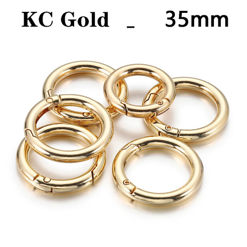 5pc Metal O Ring Clasps Connectors Spring Closure DIY Jewelry Making Findings - Picture 10 of 32
