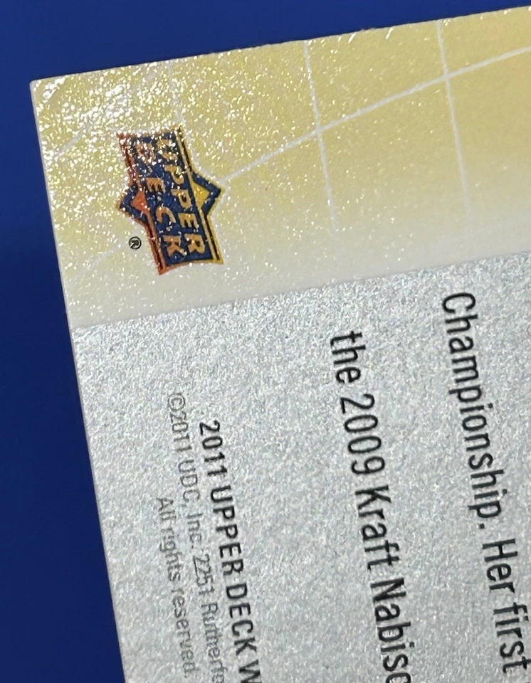 2011 Upper Deck World of Sports Auto Brittany Lincicome #275 Autograph signed - Image 3 of 3