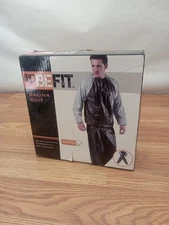 Gym Weight Loss Sauna Suit S/L Fits Waist NEW IN BOX  See Photos 