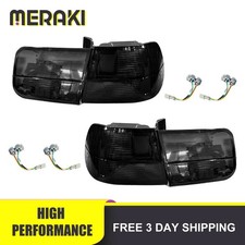 For 1996-2000 Honda Civic Ex Si 2d Coupe All Smoke 4pcs New Rear Tail Light Set
