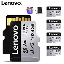 Lenovo V30 Micro SD Card 1TB 512GB High Speed TF Memory Card for Phone Camera