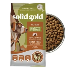 Solid Gold Sensitive Stomach Grain-Free Dog Food - Quail, Pumpkin, Probiotics 24