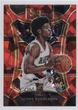 2023-24 Panini Select Mezzanine Level Red Cracked Ice Prizm Scoot Henderson 19zq