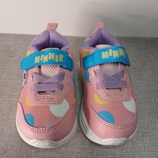 New Disney Junior Minnie Mouse Light Up Toddler Girls Sneakers Shoes Size 6