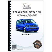 VW Transporter T5 2009-2015 Schaltplan Stromlaufplan PläNe Werkstatthandbuch
