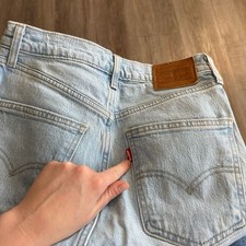 Levi's Light Blue 70s High Slim Straight Jeans with Tab