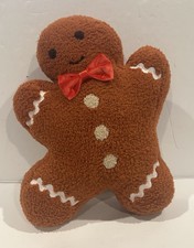 Christmas Gingerbread Man Toss Pillow
