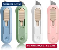 4 Pack Retractable Box Cutter Utility Knife Package Opener Mail Envelope Paper