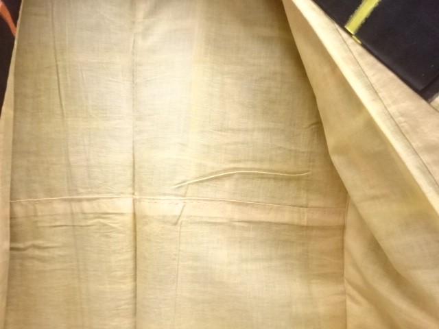 46269# JAPANESE KIMONO / ANTIQUE KIMONO / SILK / MEISEN / WOVEN GRID | eBay