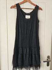 Brand New With Tag, Size Eur 40 (12) Black Slip Dress. Cocomore Boutiqe.