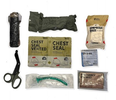 Bundle Rhino Rescue IFAK Kit for AGILITE MD2 Compact Trauma Kit Medic First Aid