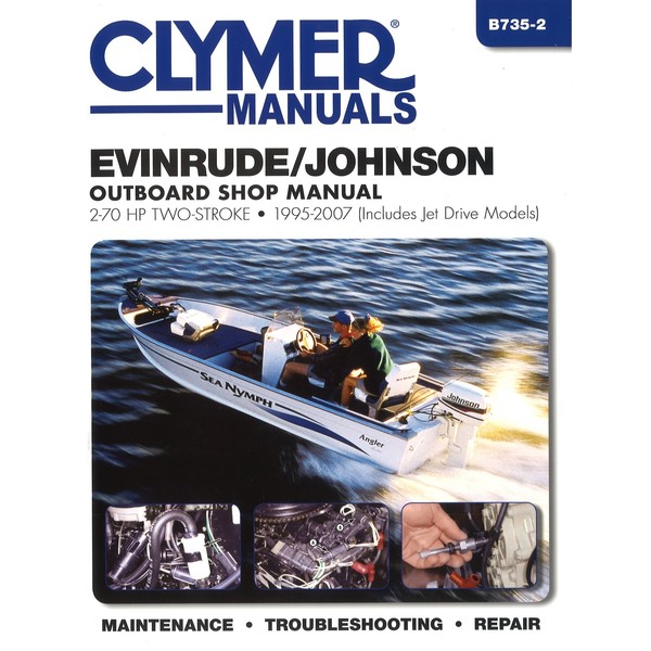 Evinrude Johnson 2-Takt AußEnborder 2-70 Ps 1995-2007 Reparaturhandbuch Clymer-image