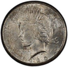 1934 S ピースダラー 1934-S $1 (Regular Strike) Peace Dollar - PCGS CoinFacts