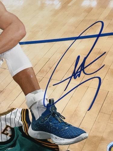 Stephen Curry "2974" Autograph Warriors 8x10 Fanatics/NBA Signed Photo USASM BAS