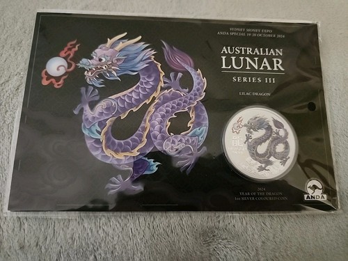 Lunar Dragon 2024 $1 1 oz Silver Proof Coin - Niue