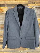 STYLISH Nordstrom Boys Blue Houndstooth Sportcoat Jacket NWOT Size 14 16 VIDEO