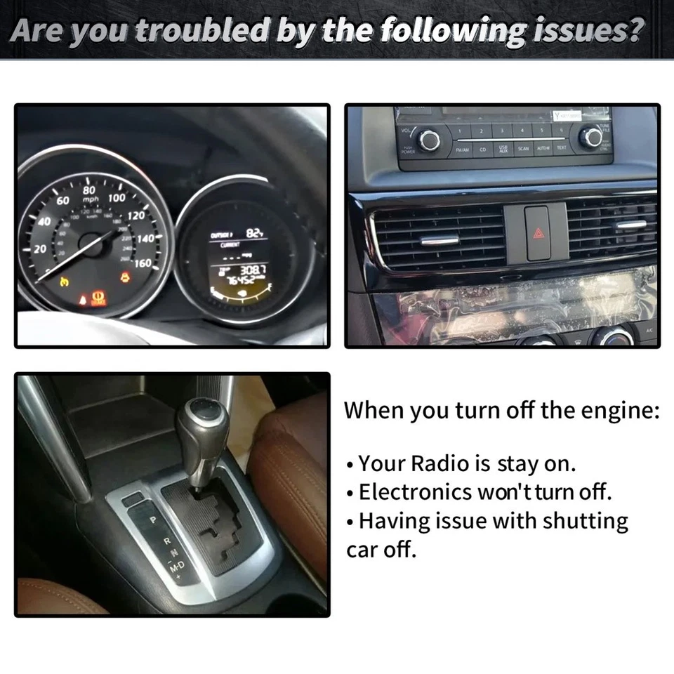 KDY0-46-040 Automatic Shifter Switch Fits 2014 Mazda 6 2013-2014 CX-5 - Image 4 of 4