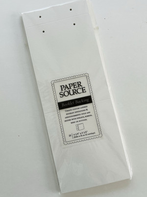 NEW Paper Source Booklet Backing Invitations Set Of 25 Eco White A2 Matchbook 