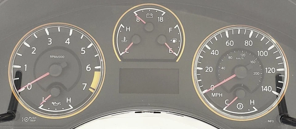 Speedometer Gauge Cluster with Keyless Ignition MPH OEM 2012 Nissan Armada Titan - Image 3 of 4