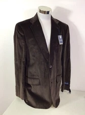 Stafford Blazer Jacket Y2K Sport Coat Brown Corduroy Mens 42 New