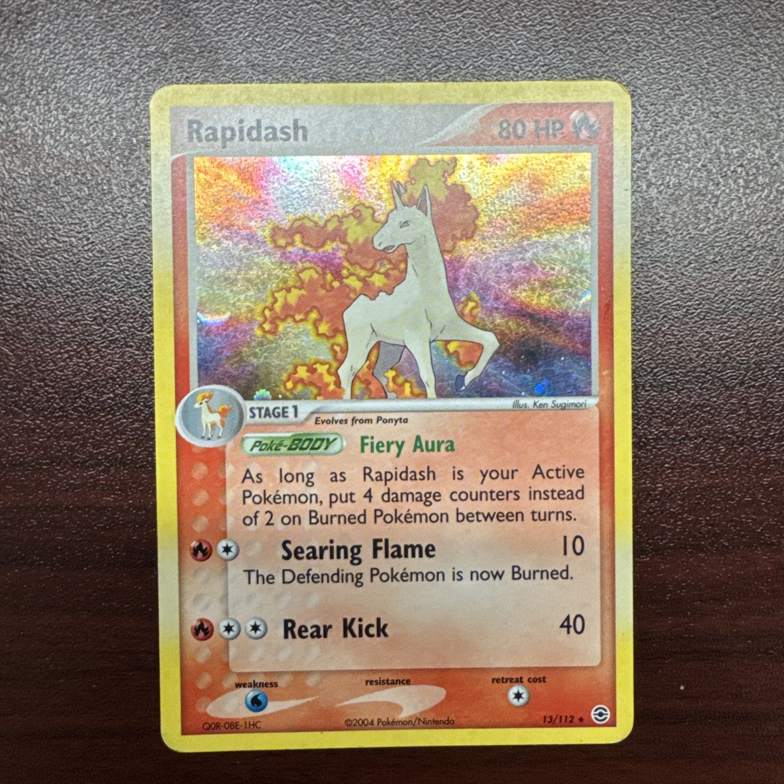 CGC 10 Rapidash EX Fire Red & Leaf Green 13/112 Reverse Holo Pokemon Card