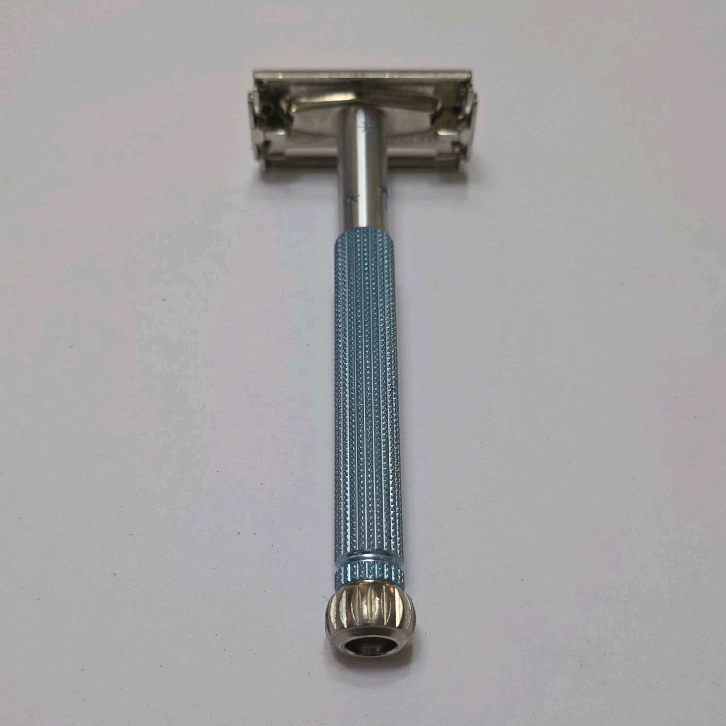 1971 R1 Lady Gillette  Blue Starburst  Safety Razor
