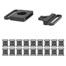 Plastic Breakaway Belt Buckles for Straps or Belts, 20 Pack, Sizes: 3/8", 5/8...
