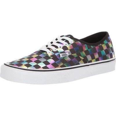 Vans Authentic Iridescent Checkerboard Skate Shoes Unisex Sizes Sneakers